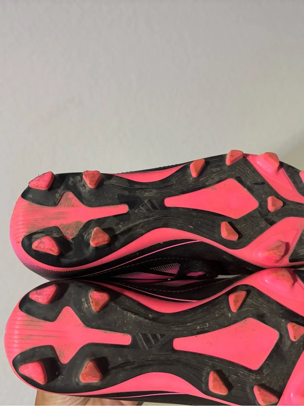 adidas Kids Black & Pink Soccer Cleats